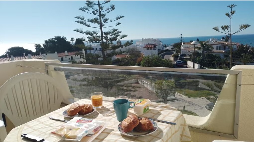 Uitzicht vanaf het balkon